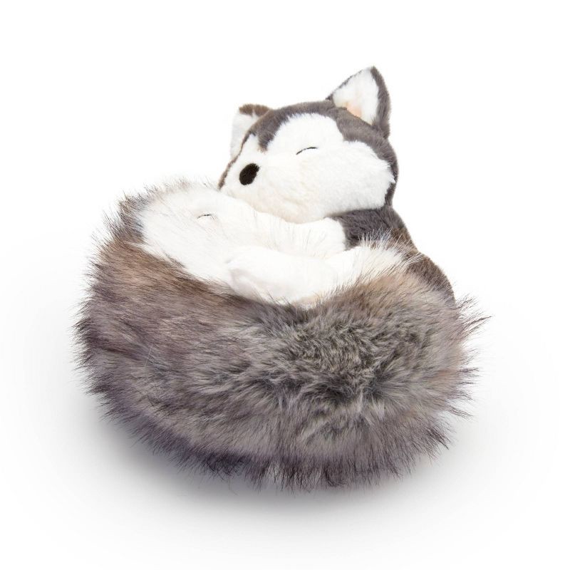 slide 3 of 5, FAO Schwarz 10" Big Tails Husky Plush, 1 ct
