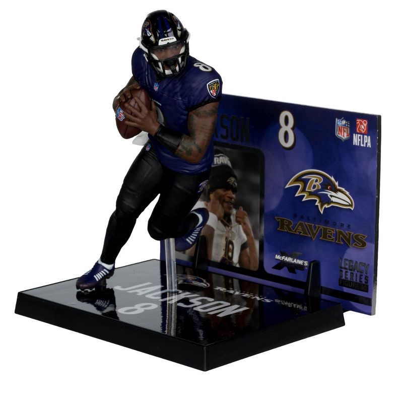slide 2 of 9, NFL Baltimore Ravens Lamar Jackson 7'' Mini Figure, 1 ct