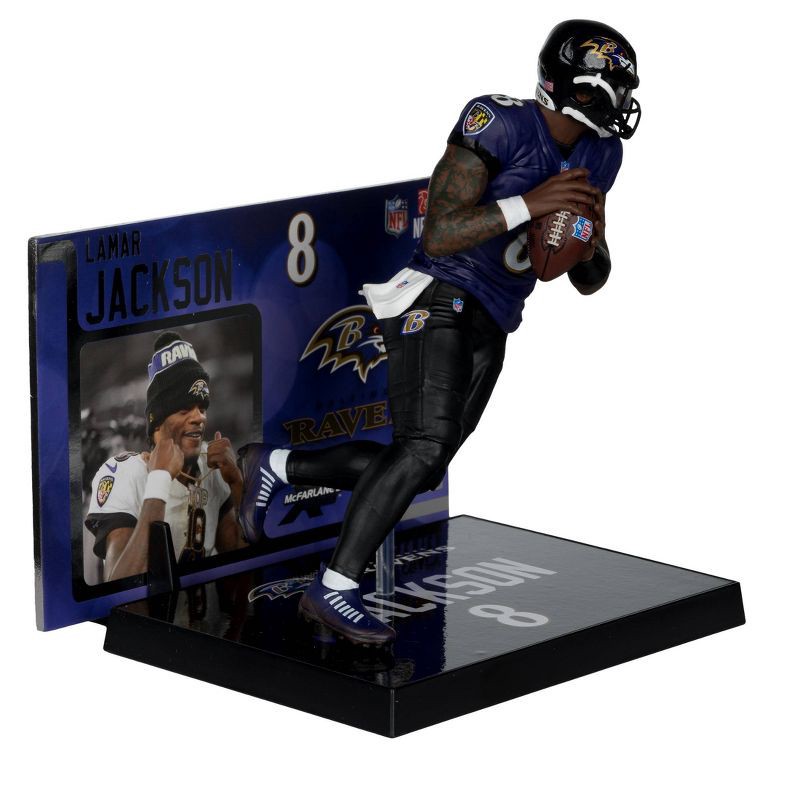 slide 3 of 9, NFL Baltimore Ravens Lamar Jackson 7'' Mini Figure, 1 ct