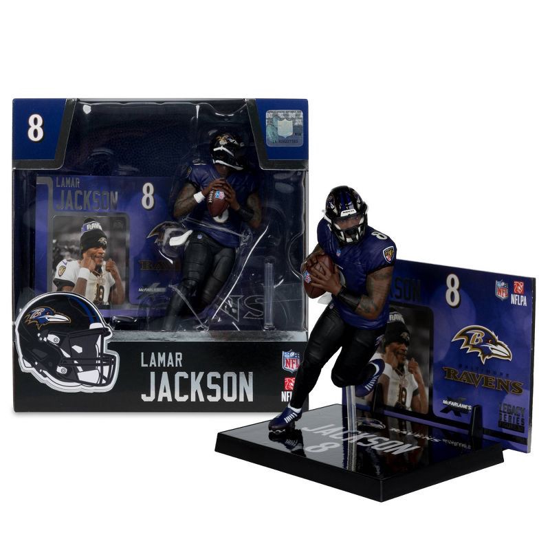 slide 6 of 9, NFL Baltimore Ravens Lamar Jackson 7'' Mini Figure, 1 ct