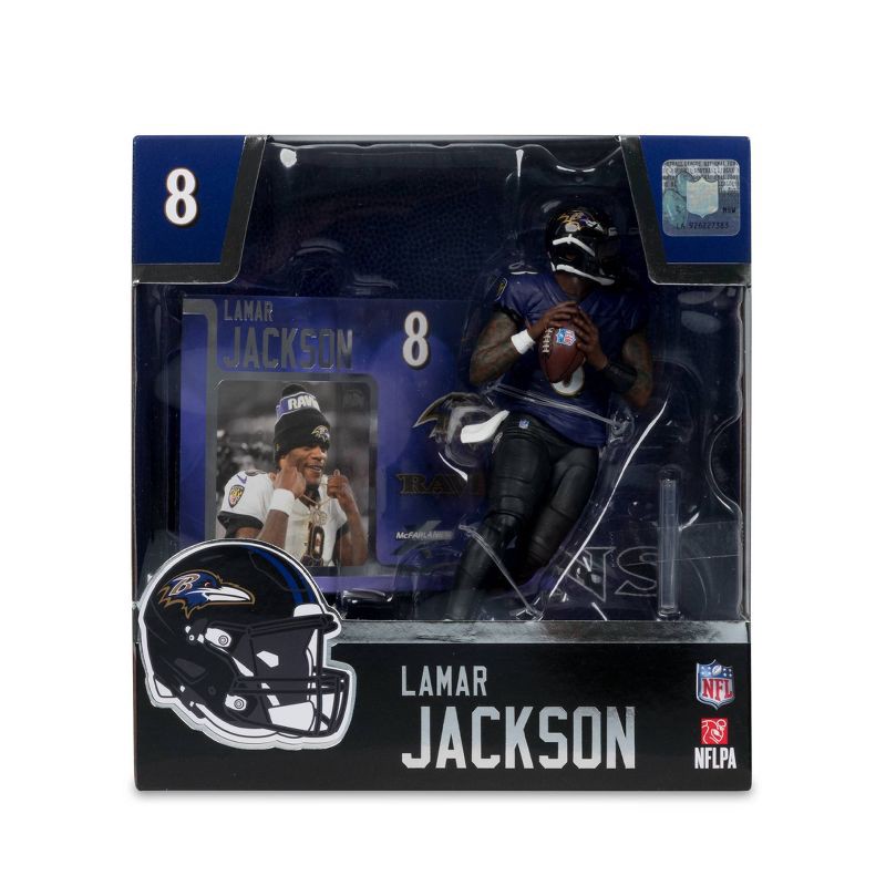 slide 7 of 9, NFL Baltimore Ravens Lamar Jackson 7'' Mini Figure, 1 ct