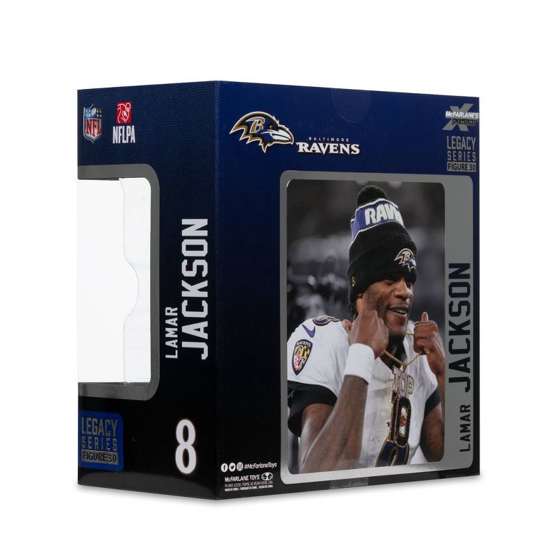 slide 9 of 9, NFL Baltimore Ravens Lamar Jackson 7'' Mini Figure, 1 ct