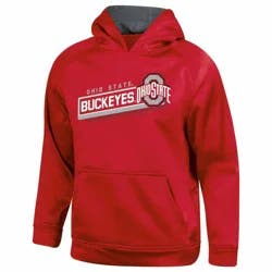 NCAA Ohio State Buckeyes Boys' Gray Hooded Sweatshirt - XL