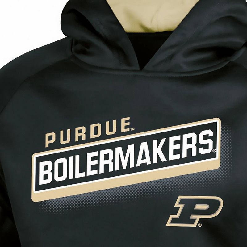 slide 3 of 3, NCAA Purdue Boilermakers Boys' Gray Hooded Sweatshirt - S, 1 ct