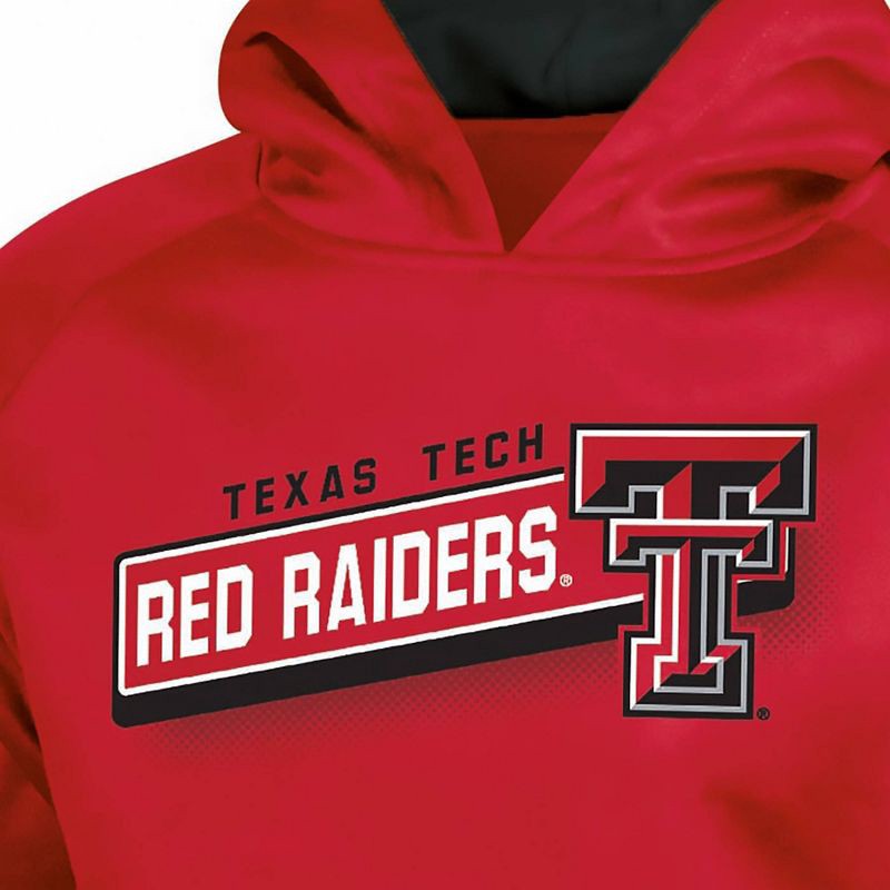 slide 3 of 3, NCAA Texas Tech Red Raiders Boys' Gray Hooded Sweatshirt - L, 1 ct