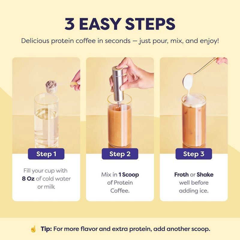 slide 4 of 6, Javvy Original Instant Protein Coffee - 8.8oz, 8.8 oz