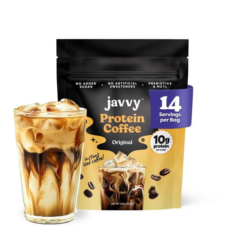 slide 6 of 6, Javvy Original Instant Protein Coffee - 8.8oz, 8.8 oz