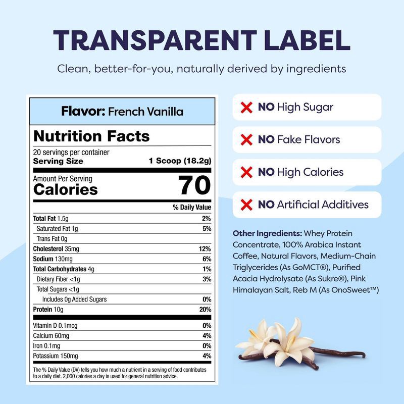 slide 2 of 9, Javvy French Vanilla Instant Protein Coffee - 8.9oz, 8.9 oz