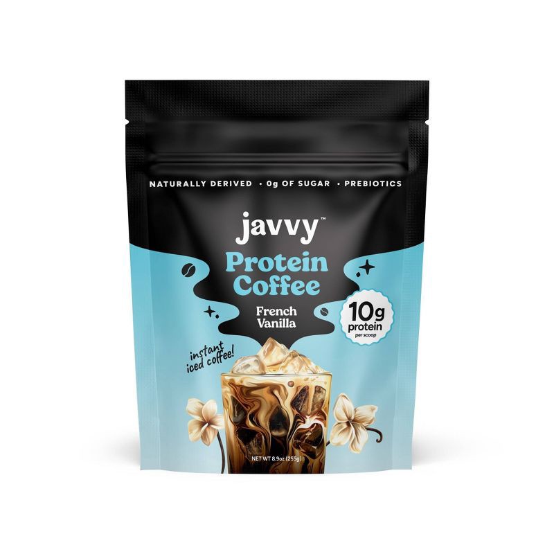 slide 1 of 6, Javvy French Vanilla Instant Protein Coffee - 8.9oz, 8.9 oz