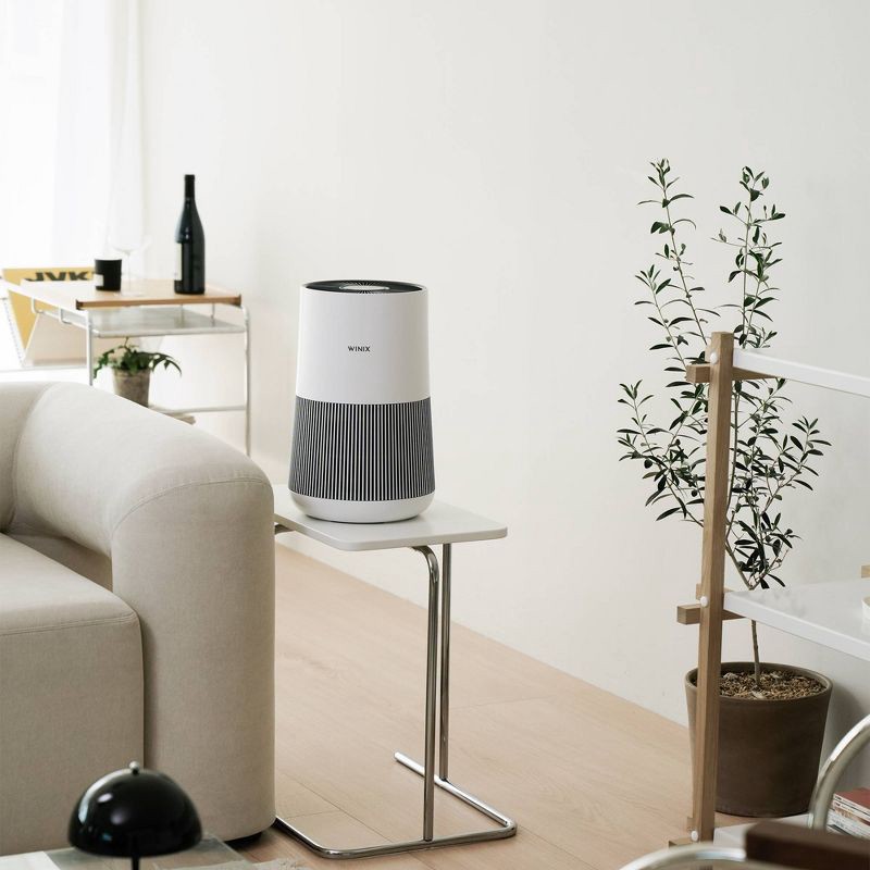 slide 3 of 10, WINIX T500 Air Purifier for Home Room up to1204 sq ft with Air Quality Monitor True HEPA Carbon Filter, 1 ct