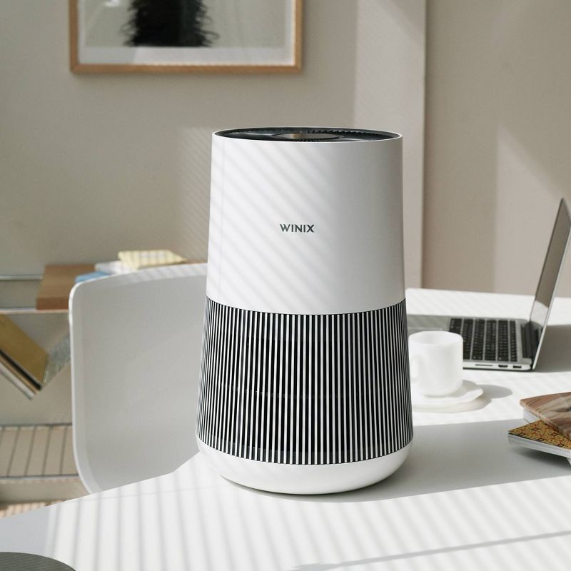 slide 4 of 10, WINIX T500 Air Purifier for Home Room up to1204 sq ft with Air Quality Monitor True HEPA Carbon Filter, 1 ct