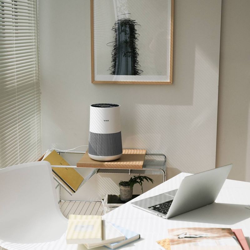 slide 5 of 10, WINIX T500 Air Purifier for Home Room up to1204 sq ft with Air Quality Monitor True HEPA Carbon Filter, 1 ct