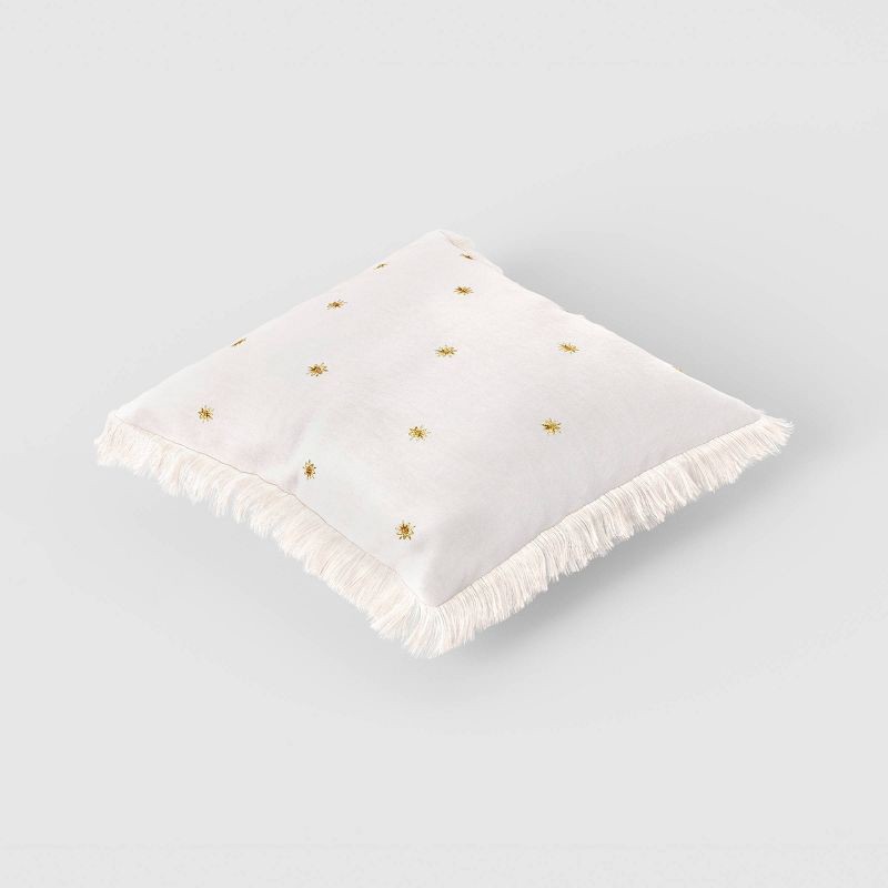 slide 3 of 4, Simple Star Throw Pillow Ivory - Threshold™, 1 ct