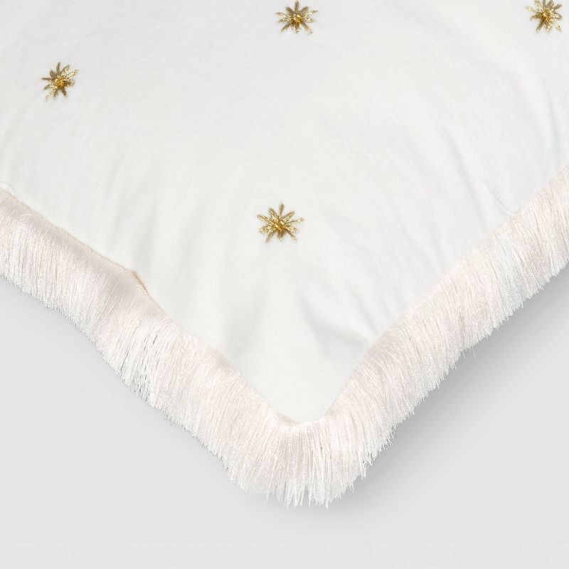 slide 4 of 4, Simple Star Throw Pillow Ivory - Threshold™, 1 ct