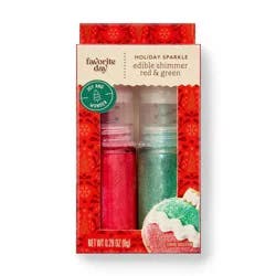 Holiday Red & Green Glitter Dust Pump - 0.28oz - Favorite Day™