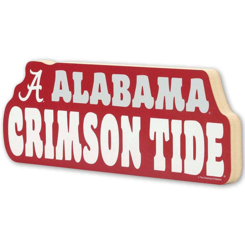 slide 3 of 4, NCAA Alabama Crimson Tide Chunky Block Wood Wall Art, 1 ct