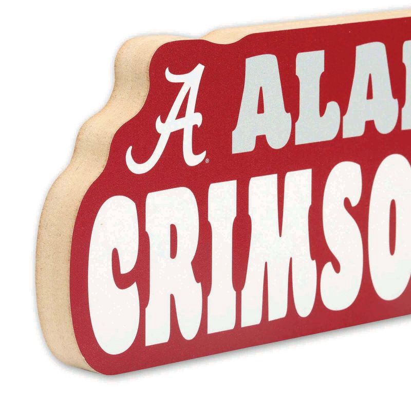 slide 4 of 4, NCAA Alabama Crimson Tide Chunky Block Wood Wall Art, 1 ct