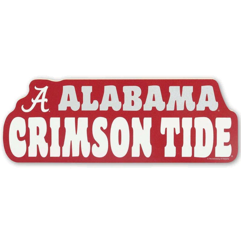 slide 1 of 4, NCAA Alabama Crimson Tide Chunky Block Wood Wall Art, 1 ct
