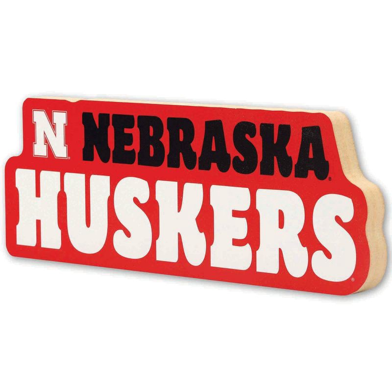 slide 3 of 4, NCAA Nebraska Cornhuskers Chunky Block Wood Wall Art, 1 ct