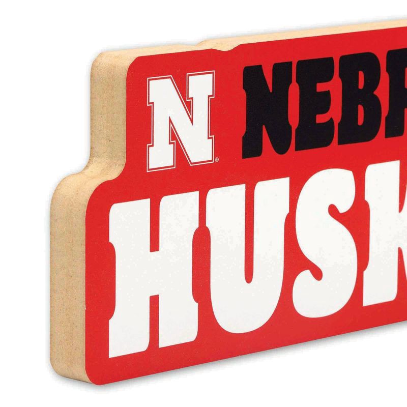 slide 4 of 4, NCAA Nebraska Cornhuskers Chunky Block Wood Wall Art, 1 ct