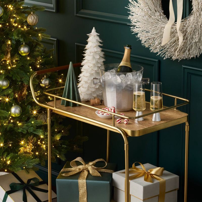 slide 2 of 3, Medium Feather Christmas Tree White - Threshold™, 1 ct