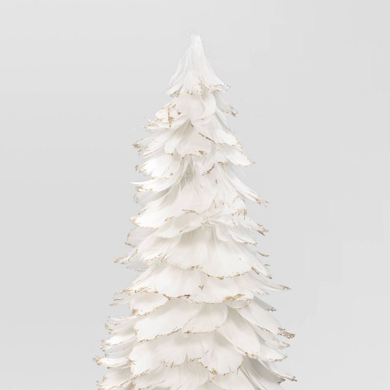 slide 3 of 3, Medium Feather Christmas Tree White - Threshold™, 1 ct