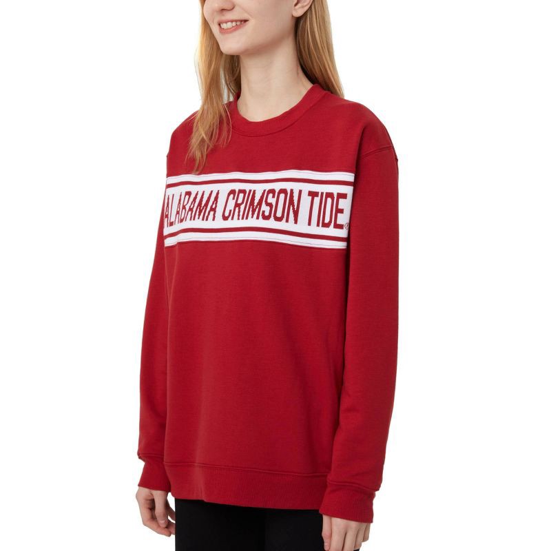 slide 3 of 3, NCAA Alabama Crimson Tide Women's Crew Neck Varsity Fashion Top - XL, 1 ct