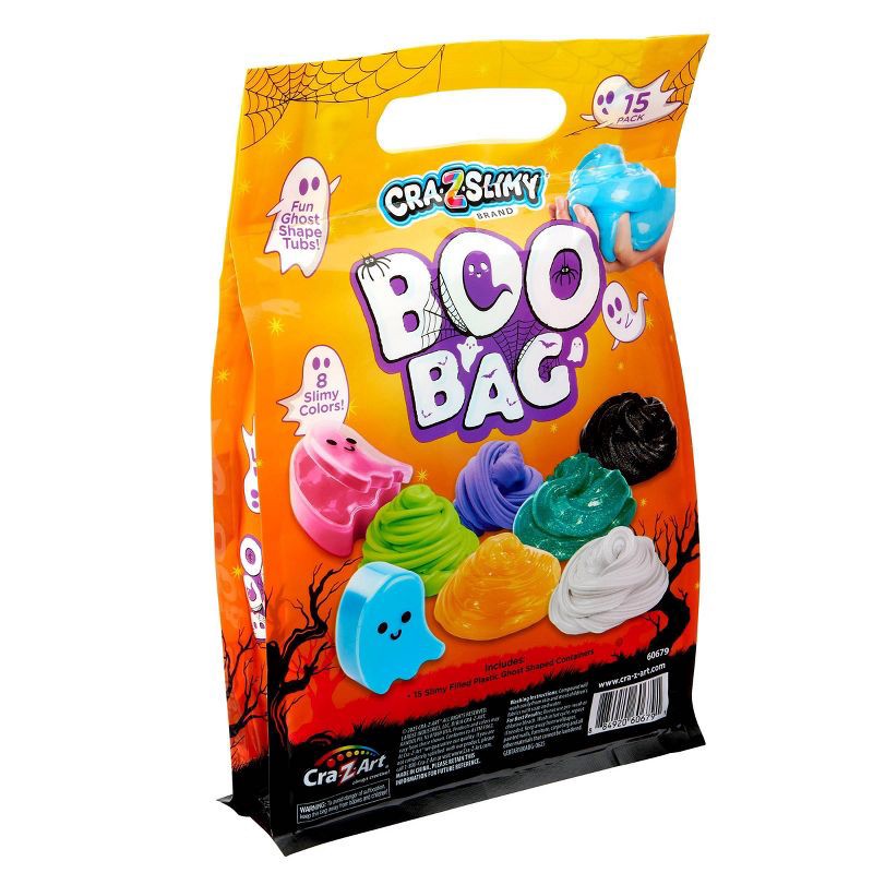 slide 2 of 9, Cra-Z-Slimy Halloween Boo Bag Party - 15pk: Includes 5 Colors, Creativity Focused, Slimes & Putties Set, 15 ct