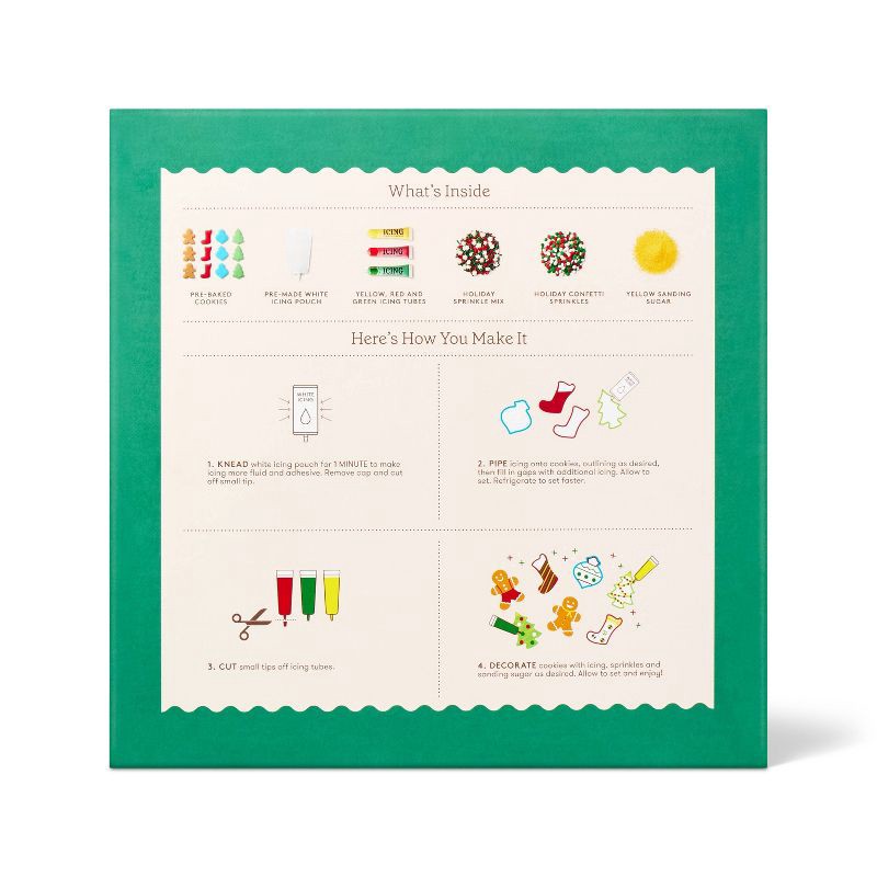slide 3 of 4, Christmas Trim the Tree Cookies Decorating Kit - 21.64oz/12ct - Favorite Day™, 21.64 oz, 12 ct
