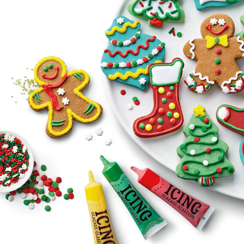 slide 4 of 4, Christmas Trim the Tree Cookies Decorating Kit - 21.64oz/12ct - Favorite Day™, 21.64 oz, 12 ct