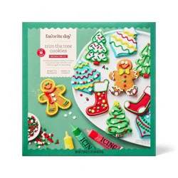 Christmas Trim the Tree Cookies Decorating Kit - 21.64oz/12ct - Favorite Day™