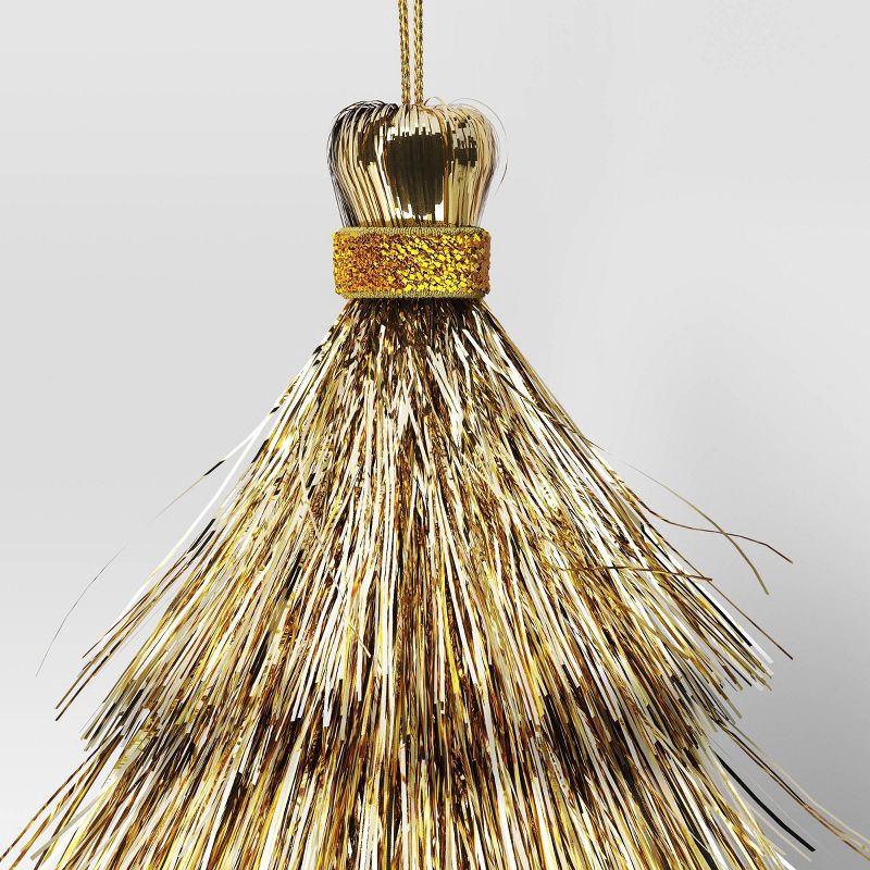 slide 3 of 3, 3' 5" Christmas Mini Tassel Ornament Set Champagne - Wondershop™, 1 ct