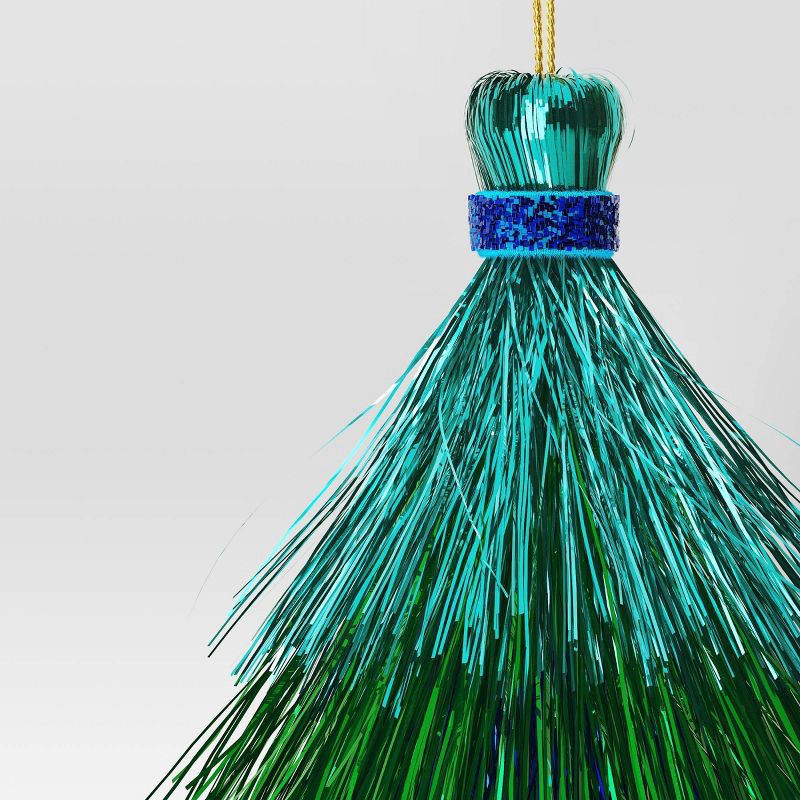 slide 3 of 3, 3' 5" Christmas Mini Tassel Ornament Set Green/Hot Pink/Blue - Wondershop™, 1 ct