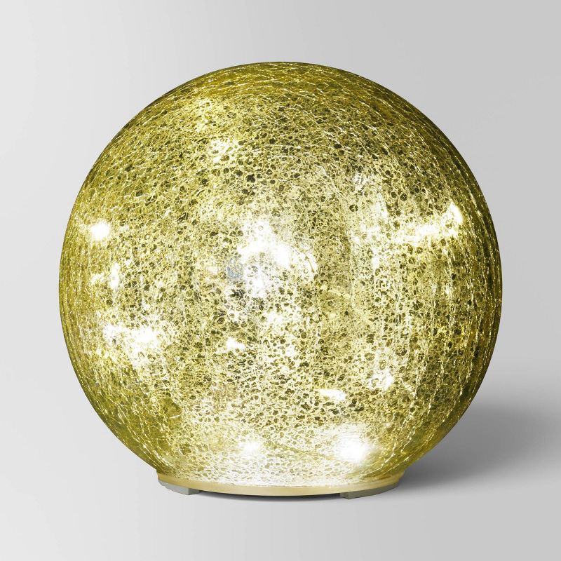 slide 1 of 3, 5.5" Christmas Mercury Lit Glass Orb Gold - Wondershop™, 1 ct