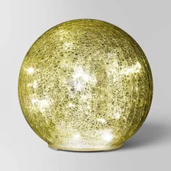 5.5" Christmas Mercury Lit Glass Orb Gold - Wondershop™