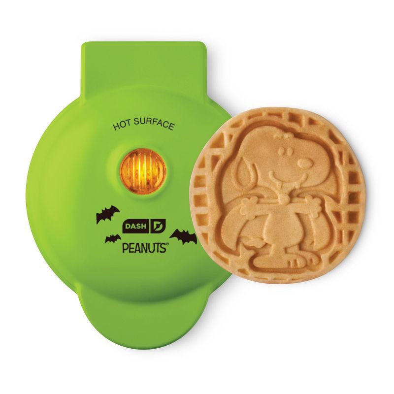 slide 1 of 7, Dash Disney Snoopy Vampire Mini Waffle Maker Green, 1 ct