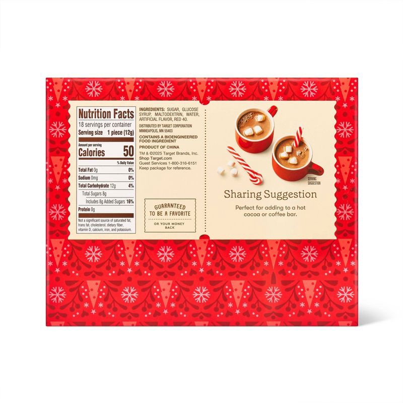 slide 2 of 2, Peppermint Christmas Candy Cane Spoons - 7.6oz - Favorite Day™, 7.6 oz