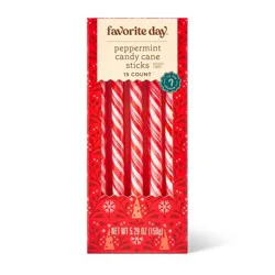 Peppermint Christmas Candy Cane Stirrers - 5.29oz - Favorite Day™