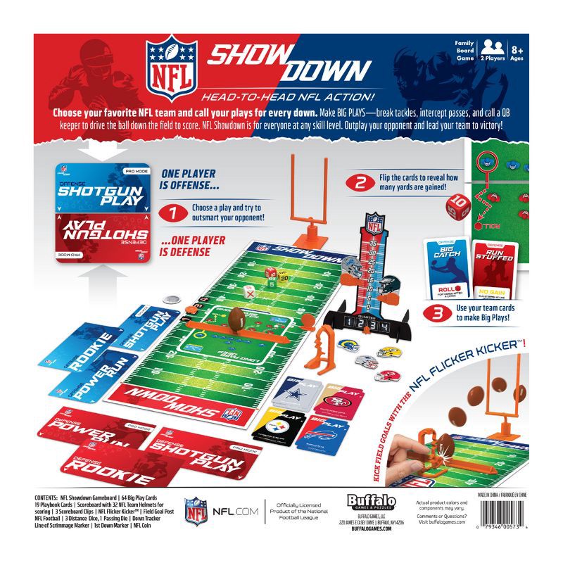 slide 3 of 7, Buffalo Games: NFL Showdown Card Game, 1 ct