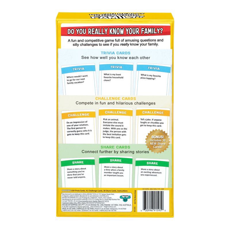 slide 3 of 8, Moose Games Do You Really Know Your Family Game - Bonus Edition, 1 ct