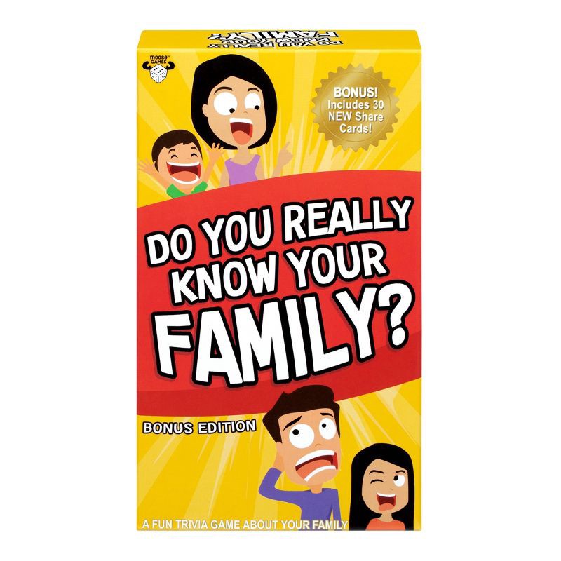slide 1 of 8, Moose Games Do You Really Know Your Family Game - Bonus Edition, 1 ct