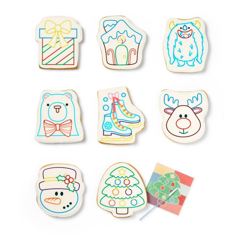 slide 3 of 4, Christmas Paint-Your-Own Holiday Cookie Kit - 17.6oz/8ct - Favorite Day™, 17.6 oz, 8 ct