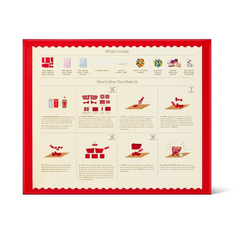 slide 3 of 3, Mini Target Shopping Cart Christmas Cookie Kit - 22oz - Favorite Day™, 22 oz