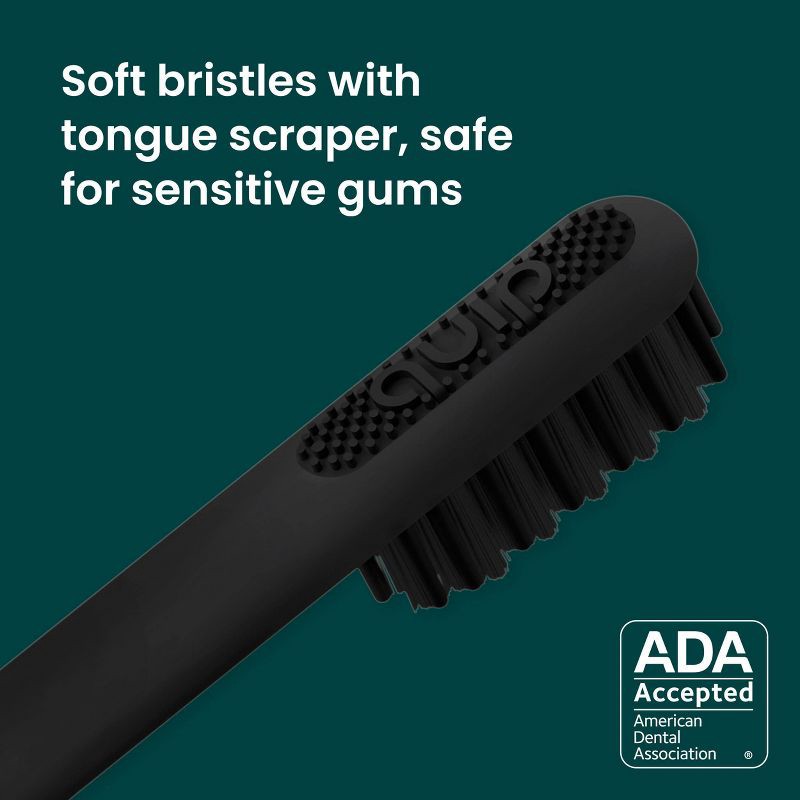 slide 4 of 15, quip Sonic Electric Metal Toothbrush and Travel Case - Black, 1 ct