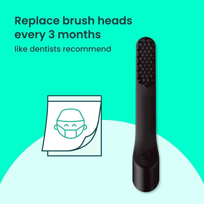 slide 5 of 15, quip Sonic Electric Metal Toothbrush and Travel Case - Black, 1 ct