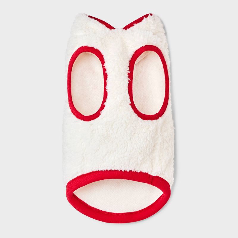 slide 3 of 5, Faux Shearling Dog and Cat Vest - Boots & Barkley™ Red/Cream XS, 1 ct