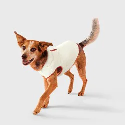 Faux Shearling Dog Vest - Boots & Barkley™ Red/Cream L