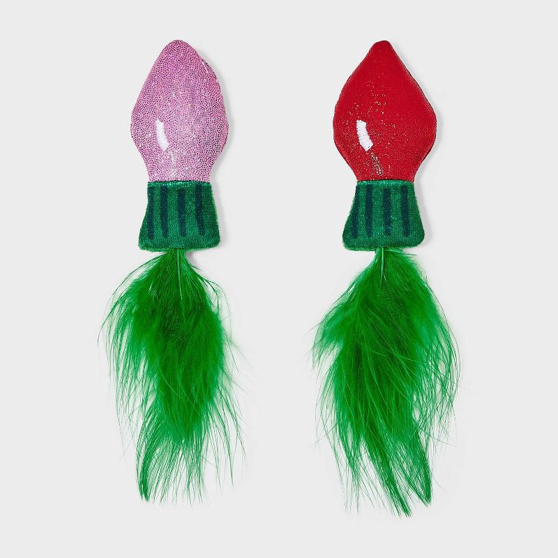 slide 1 of 3, Lights Cat Plush Toy Set - 2pcs - Boots & Barkley™, 2 ct