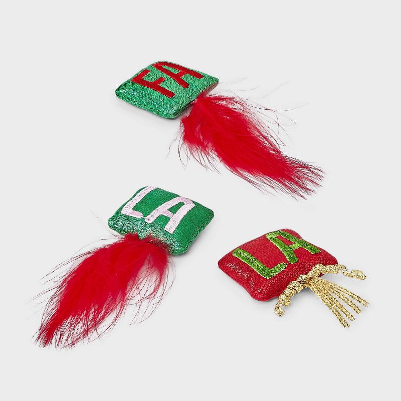 slide 3 of 3, Falala Cat Plush Toy Set - 3pcs - Boots & Barkley™, 3 ct