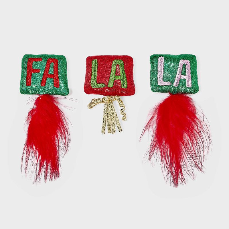 slide 1 of 3, Falala Cat Plush Toy Set - 3pcs - Boots & Barkley™, 3 ct